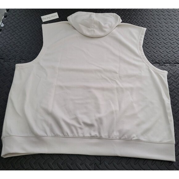 Nike Brooklyn Nets NBA Team Issue Pregame Warmup Sleeveless Hoodie Size 3XL-TALL - Picture 2 of 7